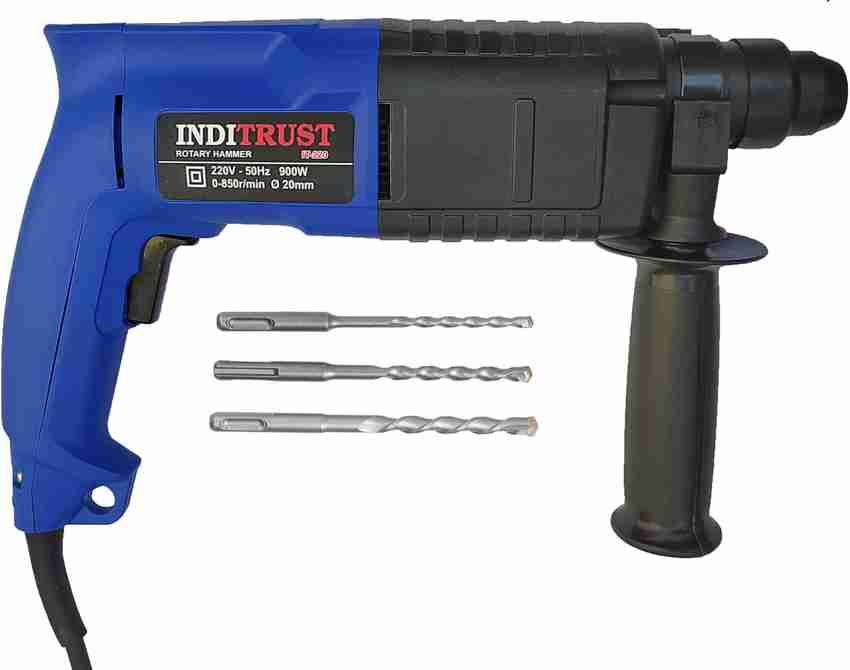 Qualigen Heavy duty 900w 20mm rotary hammer drill machine with 3