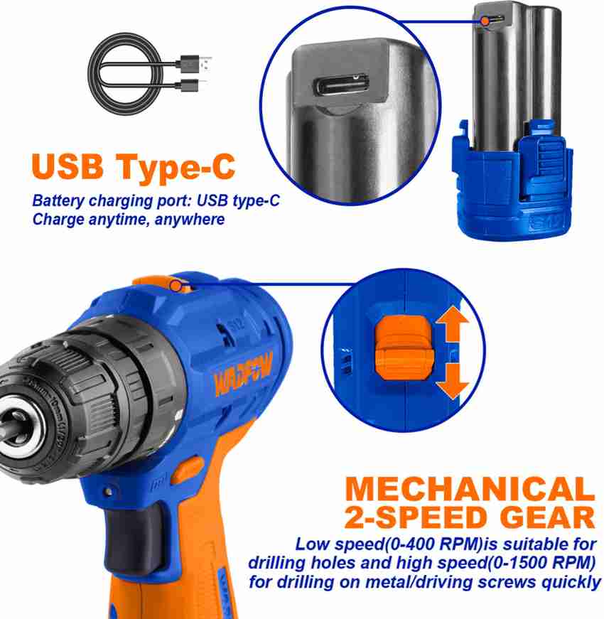 Low rpm cordless hot sale drill