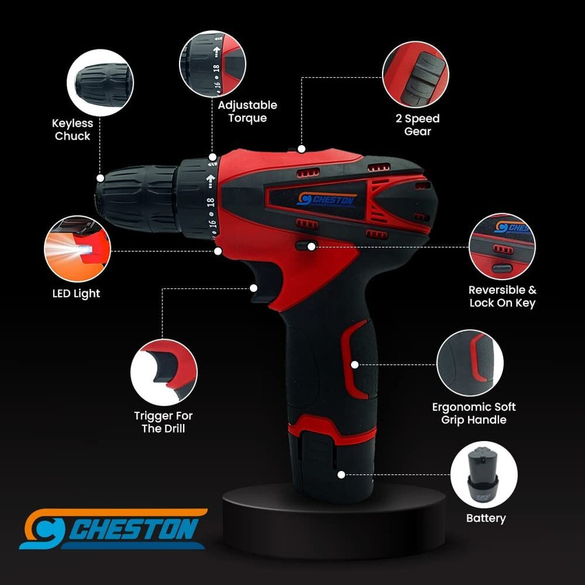 Cheston cordless drill screwdriver cheap