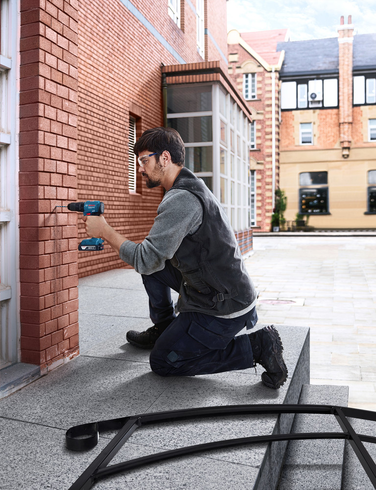 Cordless drill for shop brick wall