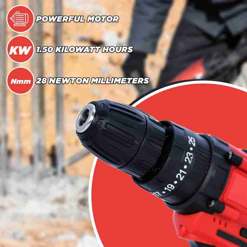 JPT Cordless 21v Screw Driver impact Drill with 2 Batteries 1.50
