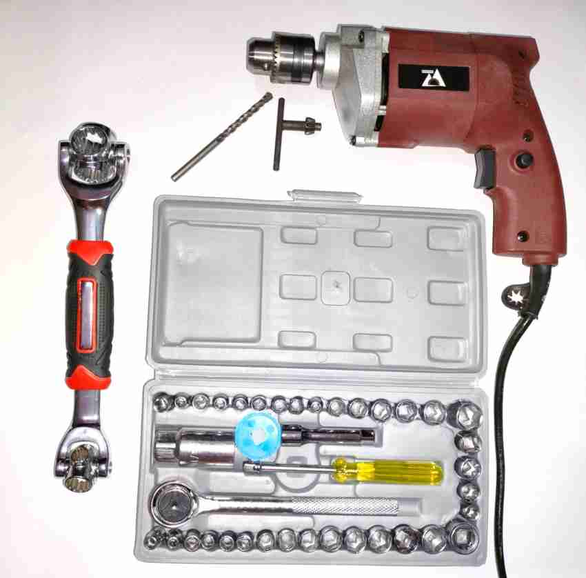 10mm Powerful Electric Drill Machine with 48in1 Wrench Spanner Set –  Shopper52