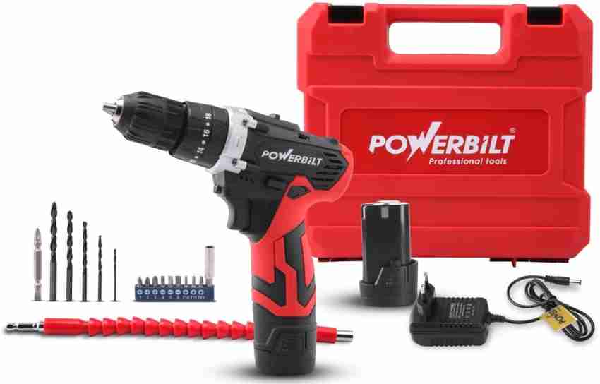 POWERBILT MTREX PBT CL CD12ES CORDLESS IMPACT DRILL 12VLI ION BATTERY CHARGER 1400 RPM Cordless Drill Price in India Buy POWERBILT MTREX PBT CL CD12ES CORDLESS IMPACT DRILL 12VLI ION BATTERY CHARGER 1...