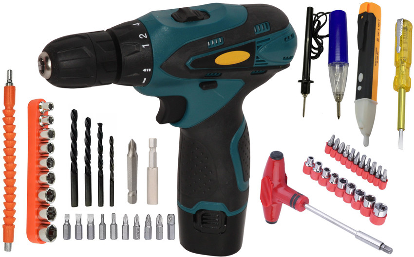 Digital Craft Cordless Drill Machine 12V 3 in1 Tester Kit T Bar