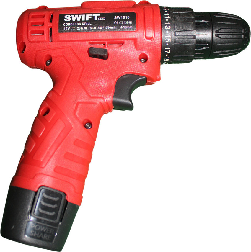 GSCPT 12V 10 MM CORDLESS DRILL 2 BATTERIES 350 1300