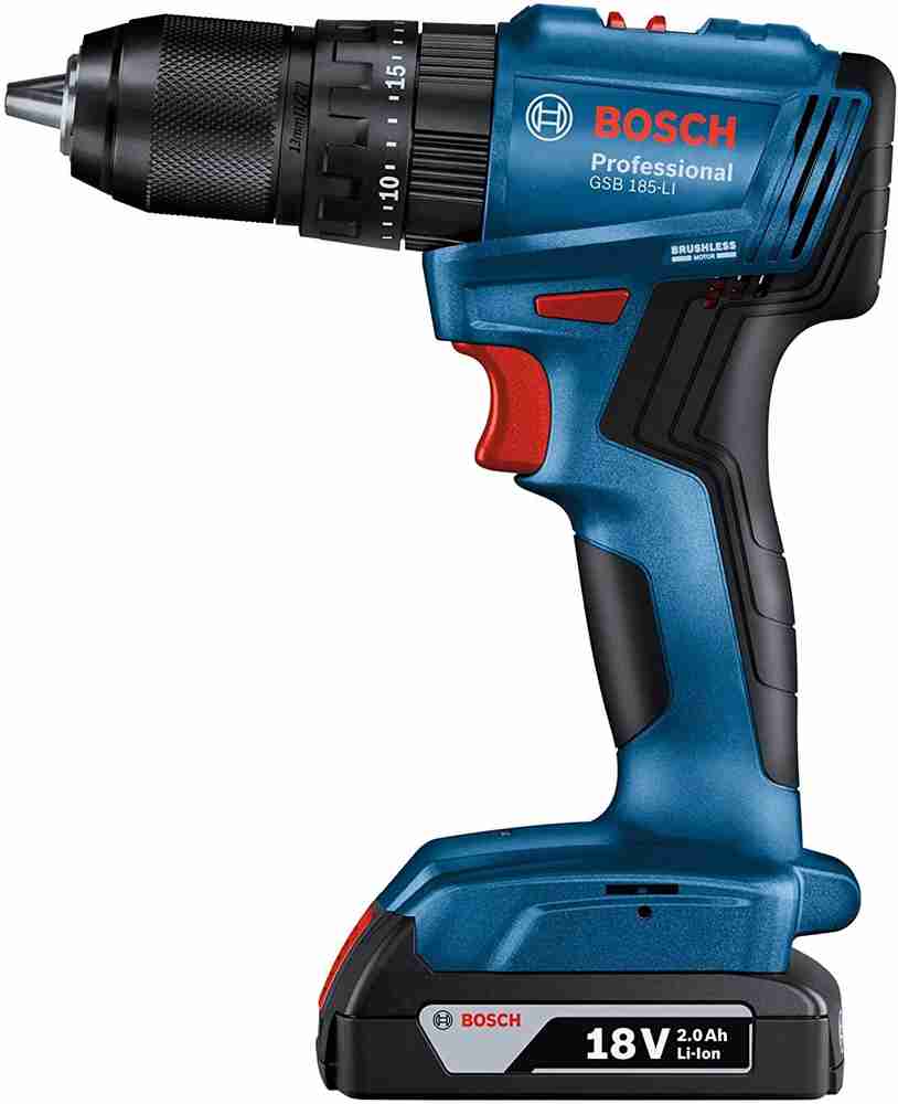 BOSCH GSB 185 LI Cordless Drill Driver With 23 pcs bit set 1 GAL