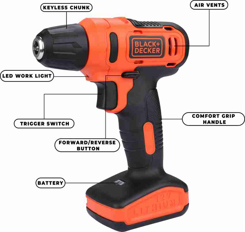 BLACK DECKER LD12SP IN Pistol Grip Drill Price in India Buy