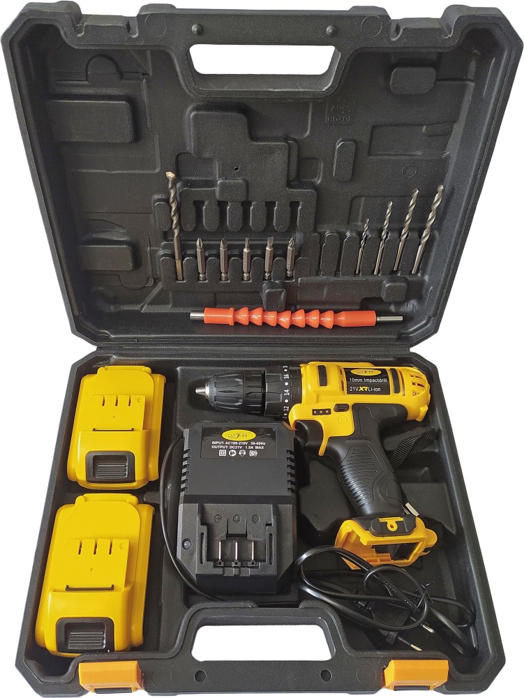 Battery drill and screwdriver set hot sale