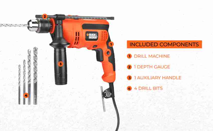 Black and decker drill machine deals flipkart