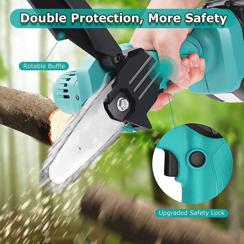 Battery powered chainsaw and weed 2025 eater
