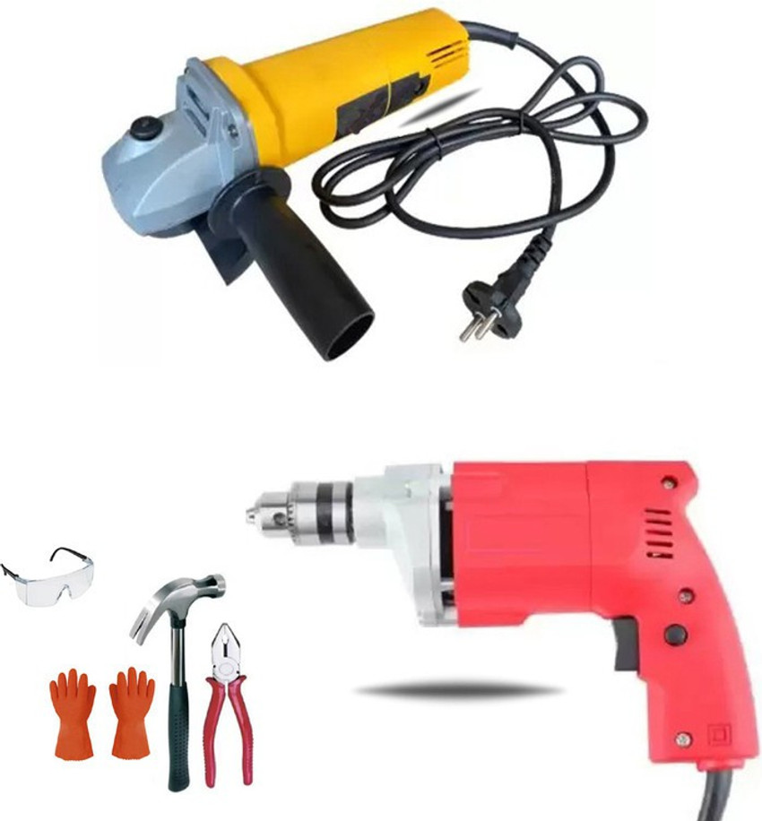 My Factor Angle Grinder with Drill Machine Combo Multicolor