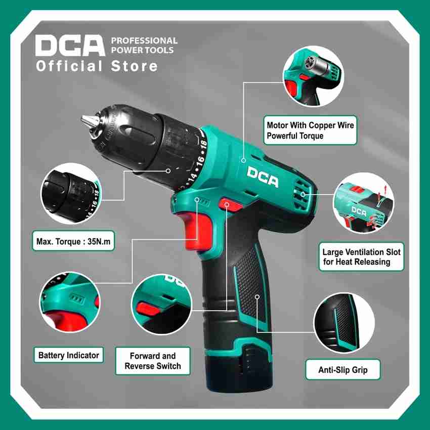 Dca cordless hammer drill hot sale