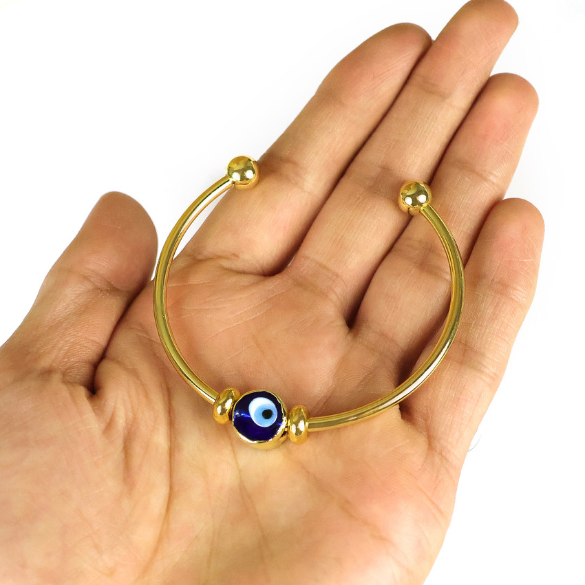 Evil eye bracelet gold for baby top