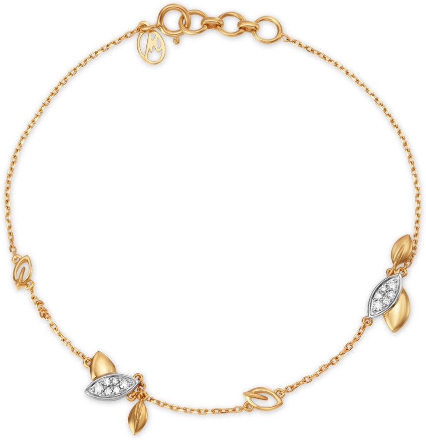 Buy Mia by Tanishq 14KT Yellow Gold and Pearl Bracelet for Women at  Amazonin