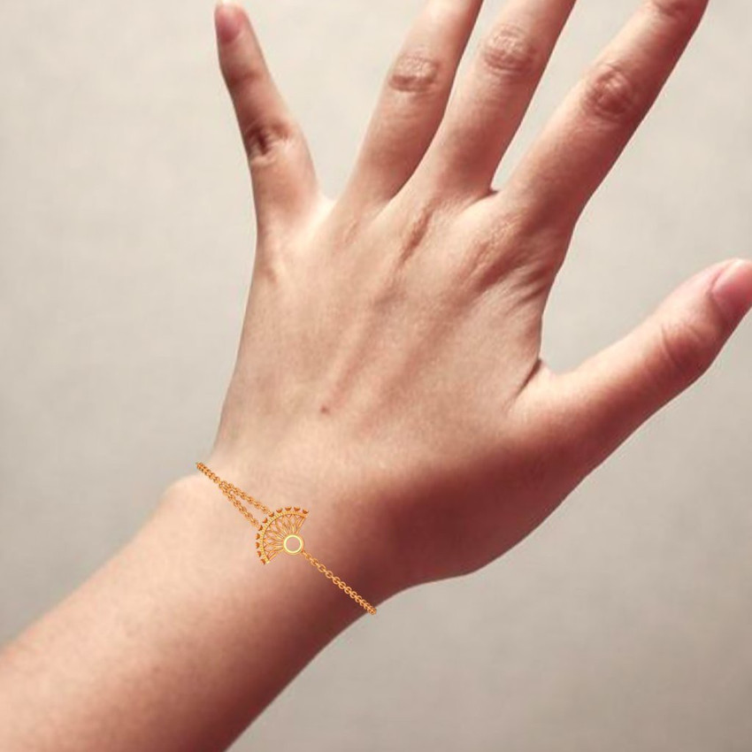 PC Chandra Jewellers Vintage Hand Fan Style Yellow Gold 22kt Bracelet Price in India Buy PC Chandra Jewellers Vintage Hand Fan Style Yellow Gold 22kt Bracelet online at Flipkart