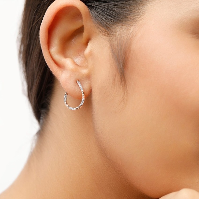 Mia by Tanishq White Gold 14kt Stud Earring Price in India  Buy Mia by  Tanishq White Gold 14kt Stud Earring online at Flipkartcom