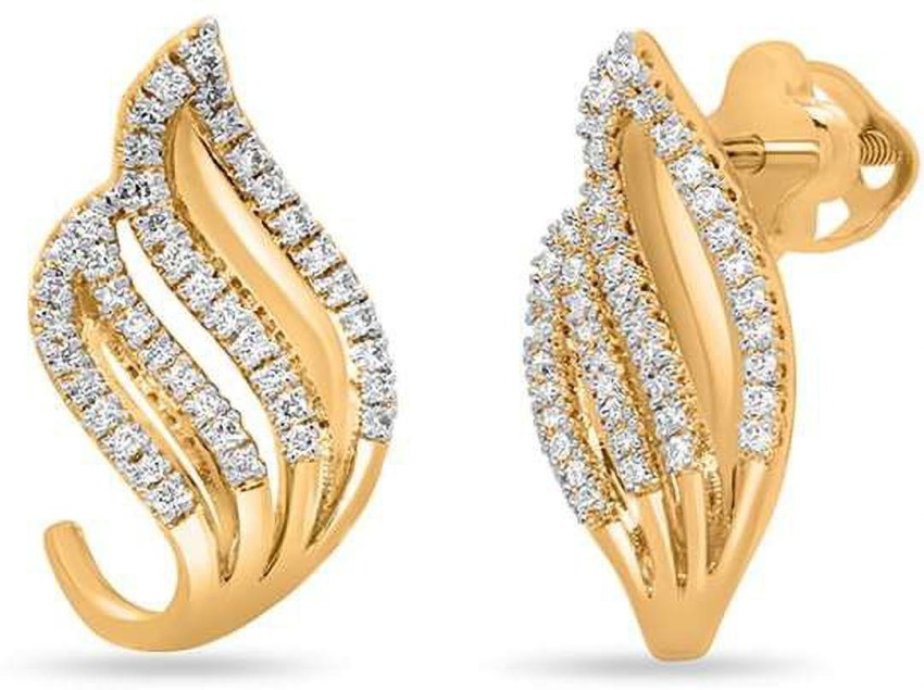 Buy White Gold Earrings for Women by Avsar Online  Ajiocom