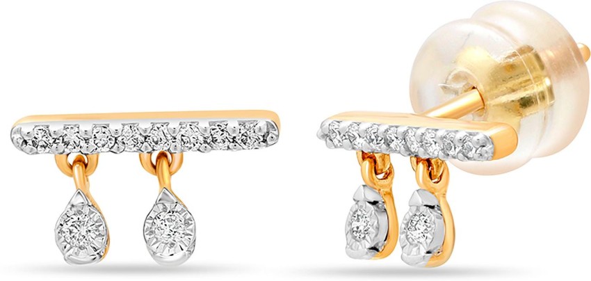 Buy Petals Seal Cutout Diamond Earring Karuri Jewellers