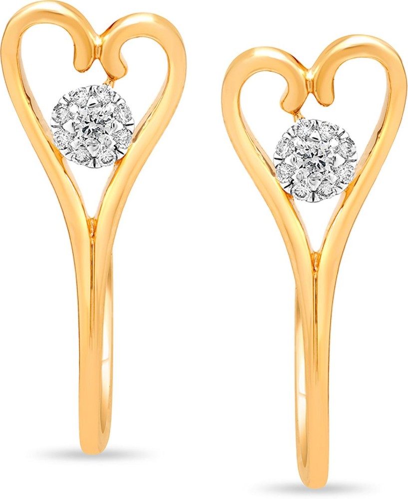 Mia by Tanishq 14 KT Mango Shape Rose Gold Diamond Stud Earrings Rose Gold  14kt Stud Earring Price in India  Buy Mia by Tanishq 14 KT Mango Shape  Rose Gold Diamond