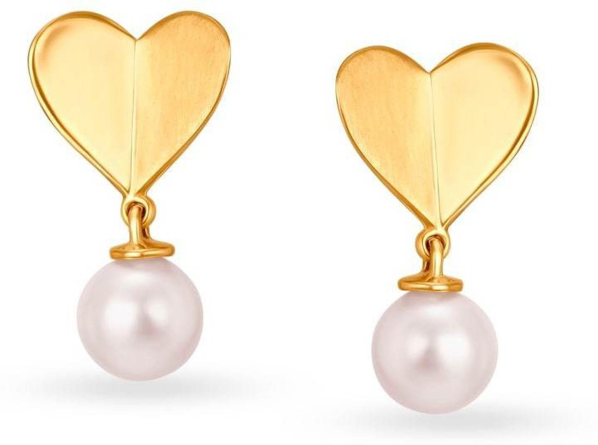 Buy Mia by Tanishq TellTale Heart 14k Gold Earrings for Women Online At  Best Price  Tata CLiQ