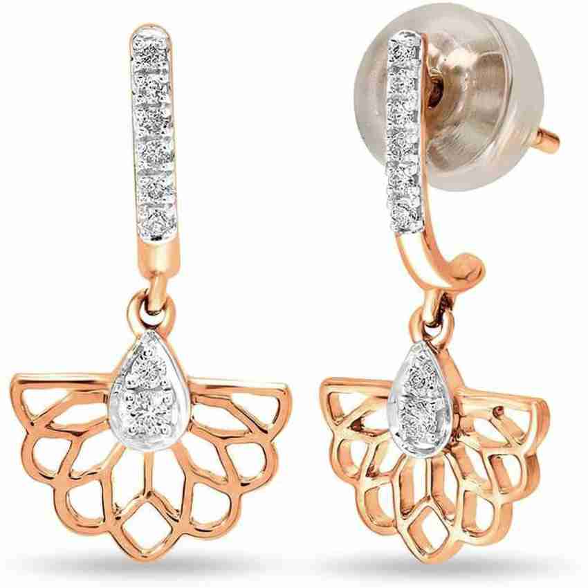 Tanishq earrings clearance rose gold