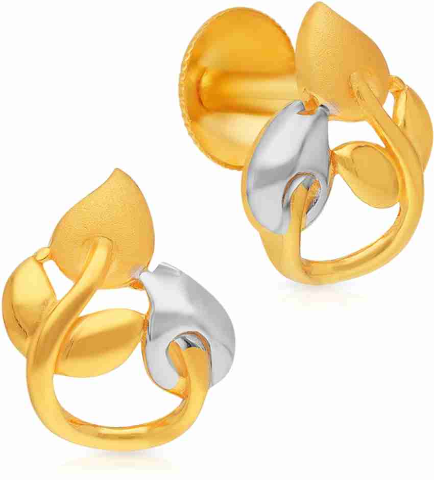 Second stud earrings malabar on sale gold