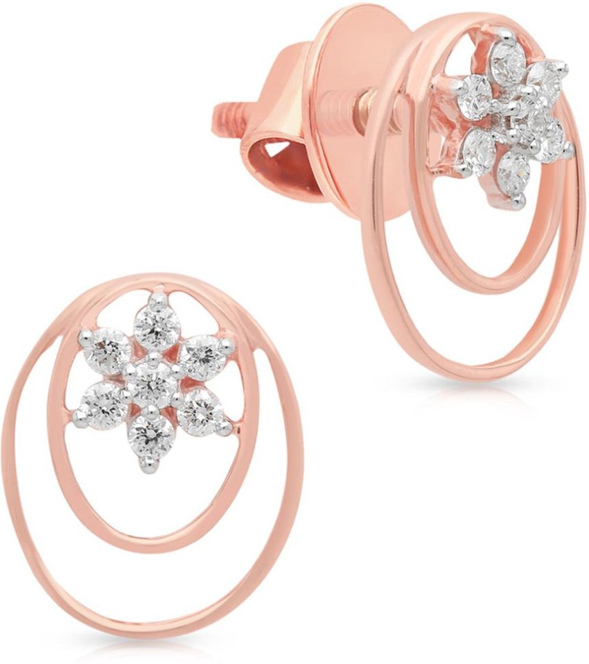 Rahaminov 18k Rose Gold Diamond Flower Earrings EAR4714  Orrs Jewelers