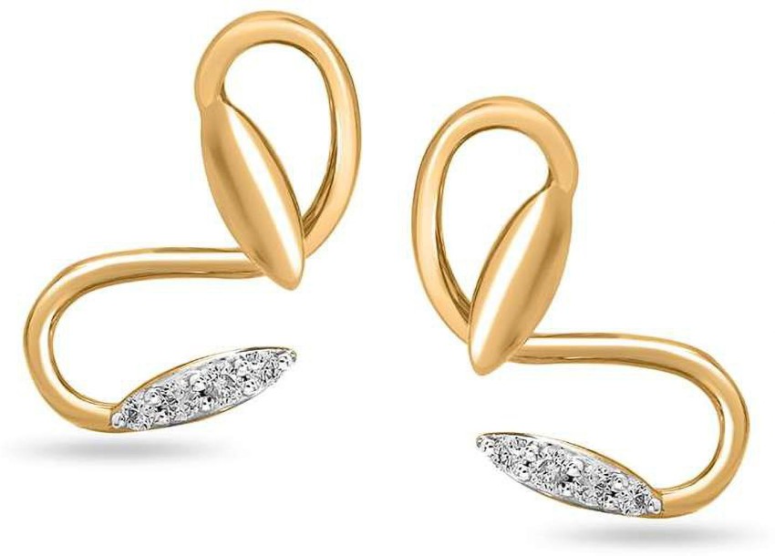 Tanishq single clearance diamond earrings