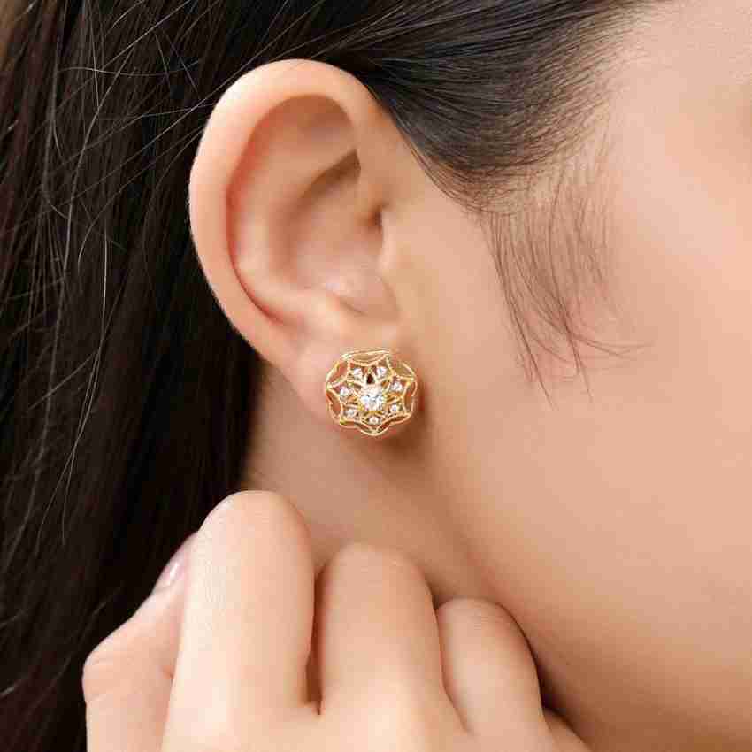 Tanishq gold online small earrings