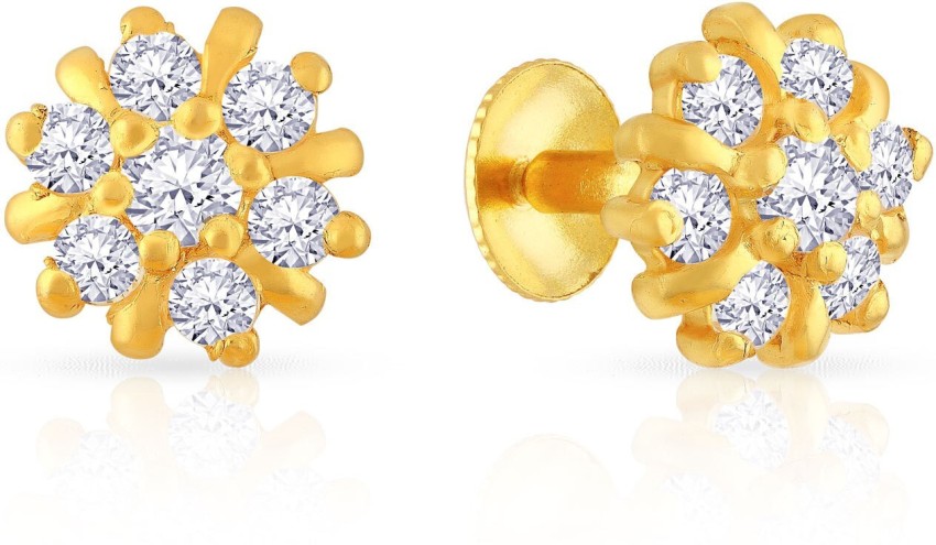 Details more than 149 second stud earrings malabar gold best  seveneduvn