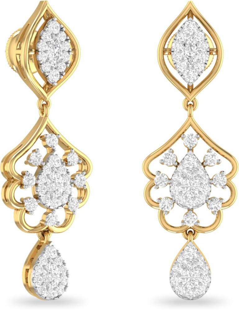 Golden PC Jeweller The Swara Women Gold Earrings