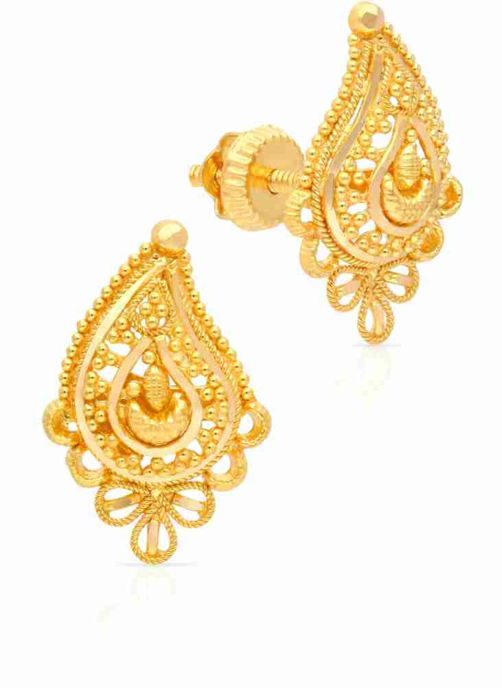 Malabar gold sale stud earrings