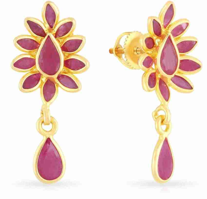 Ruby earrings outlet malabar gold