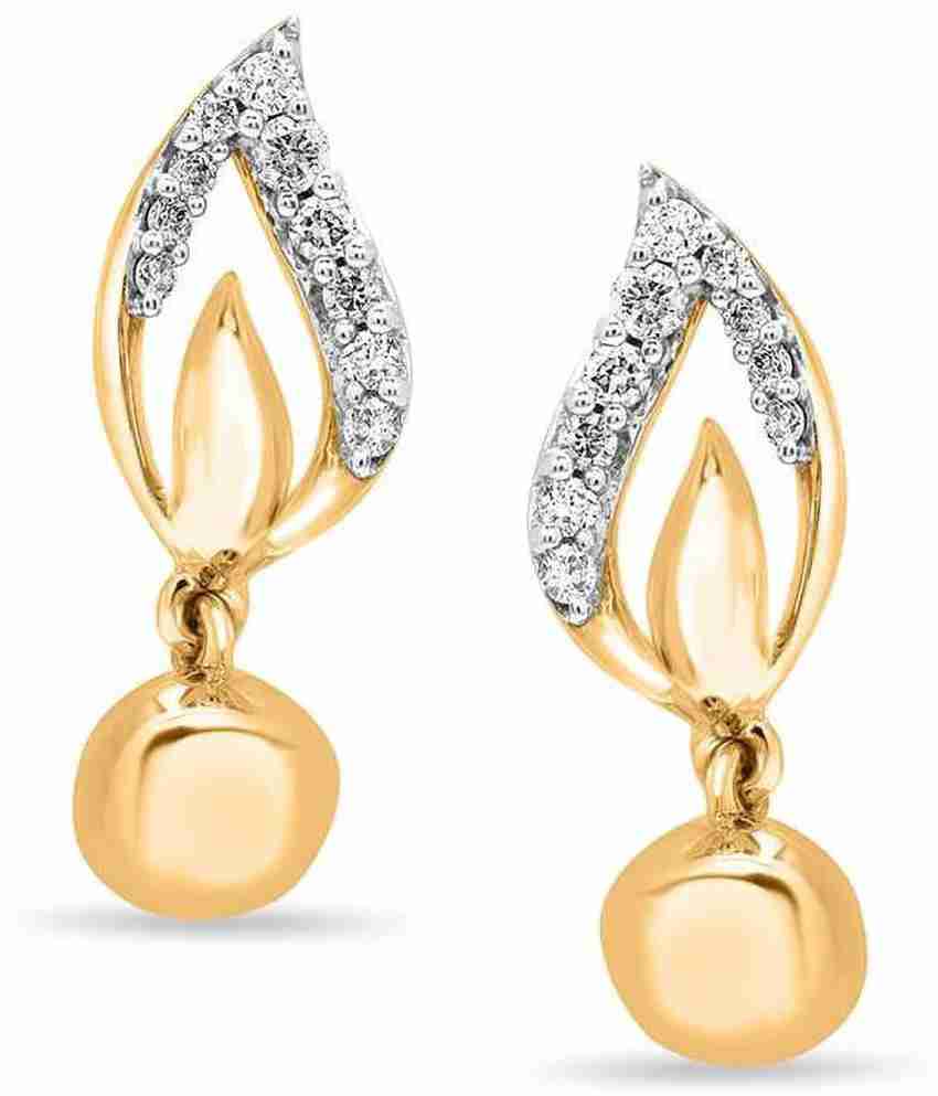 Tanishq gold earrings for daily clearance wear