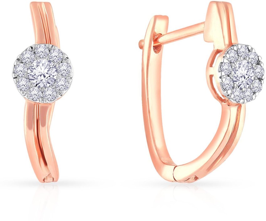Clip Diamond J Hoop Earrings  Jewelry Designs