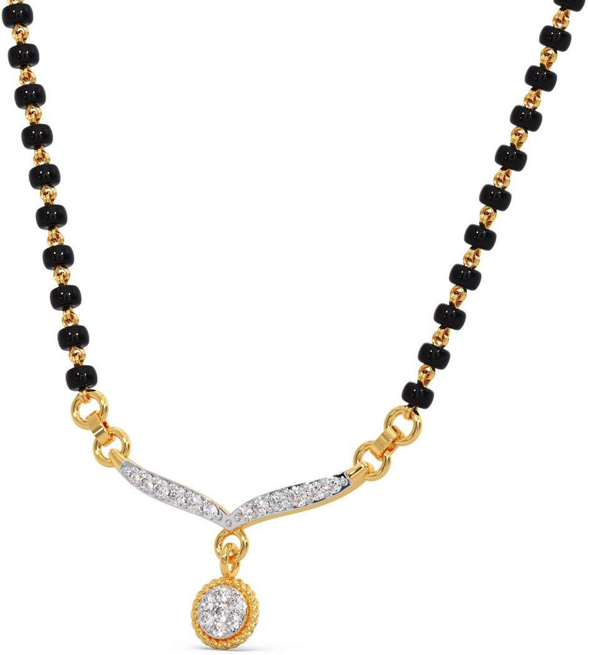Tanishq diamond mangalsutra 2025 pendant with price