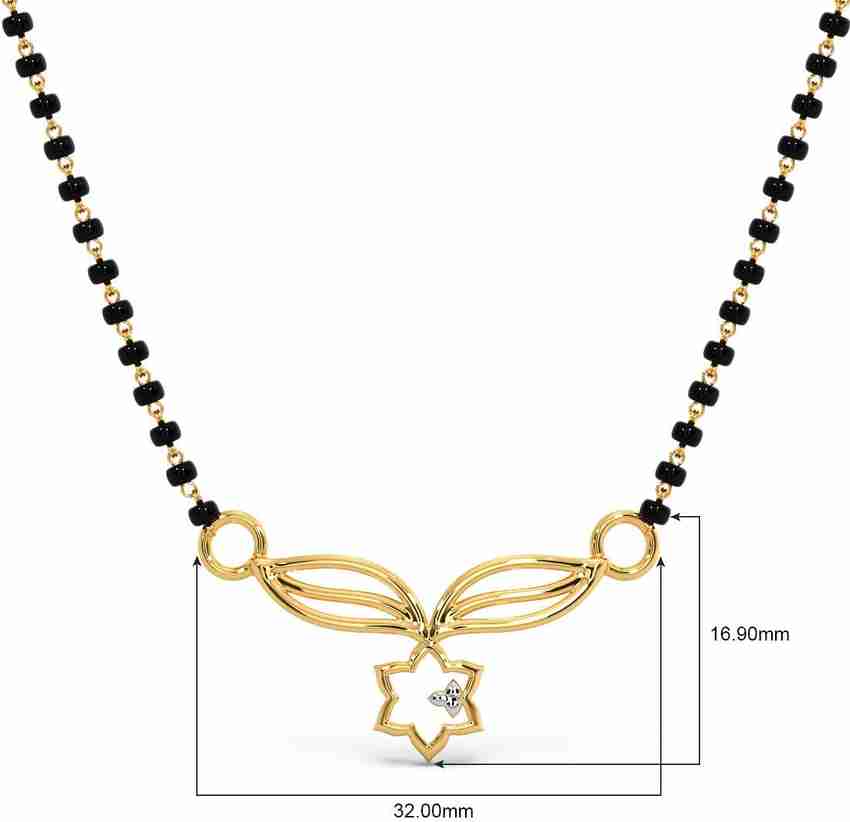 Candere by Kalyan Jewellers Gold Mangalsutra Pendant with chain 22kt Yellow Gold Mangalsutra Tanmaniya Price in India Buy Candere by Kalyan Jewellers Gold Mangalsutra Pendant with chain 22kt Yellow Go...