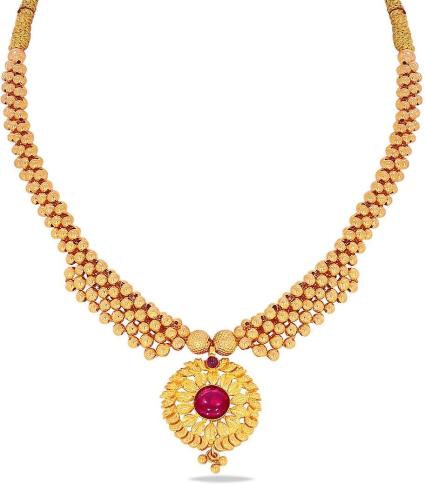 Kalyan jewellers gold hot sale necklace price