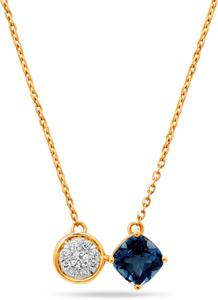 Blue sapphire deals necklace tanishq