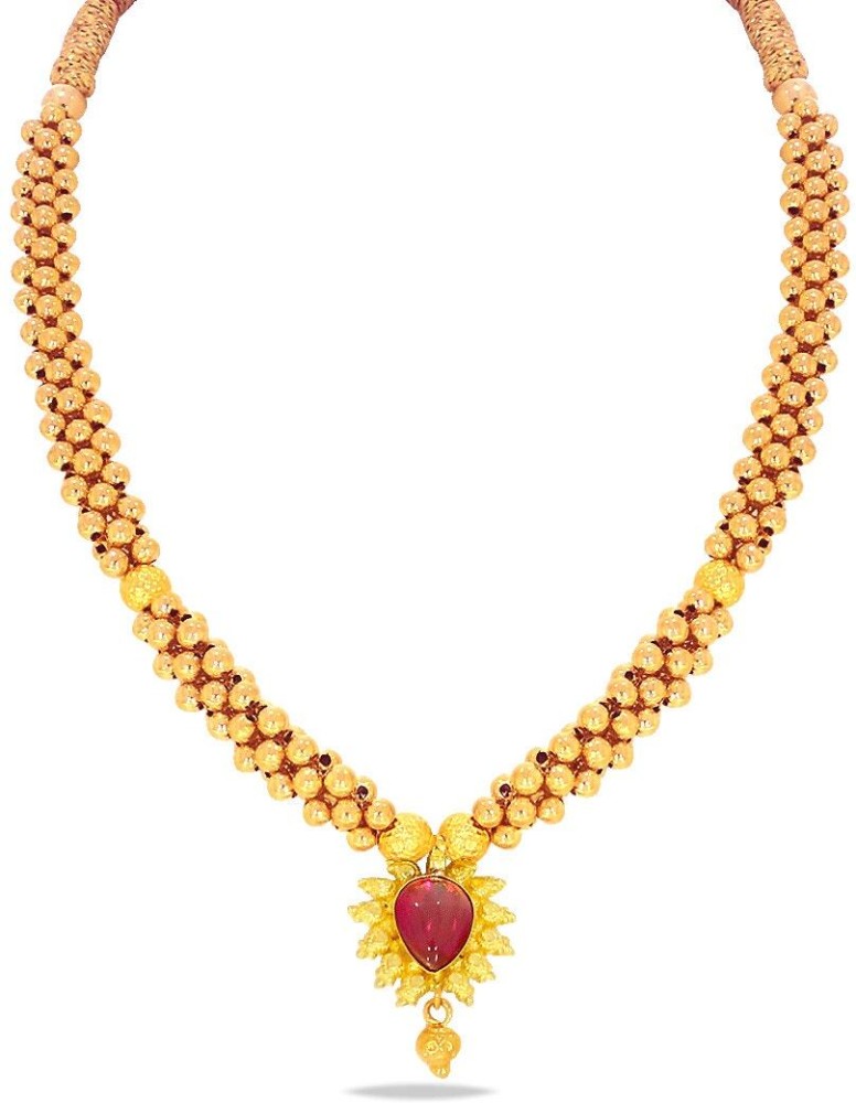 Kalyan gold necklace on sale designs with price