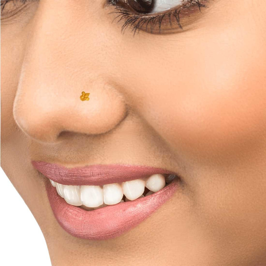 Pc jewellers store nose pin