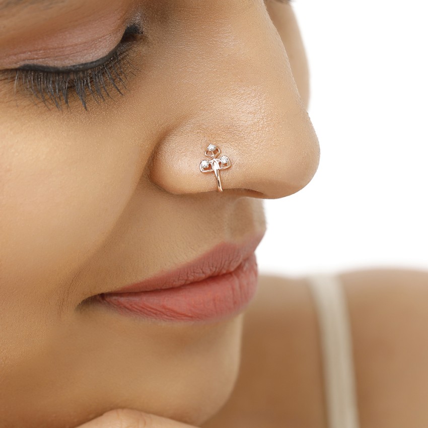 Tanishq Delma 18k Gold Diamond Nose Ring For Women | idusem.idu.edu.tr