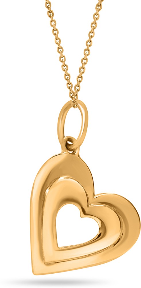 Heart pendant sale gold tanishq