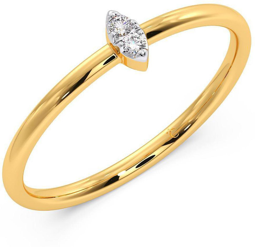Candere by Kalyan Jewellers Two Stone 18kt Diamond Yellow Gold