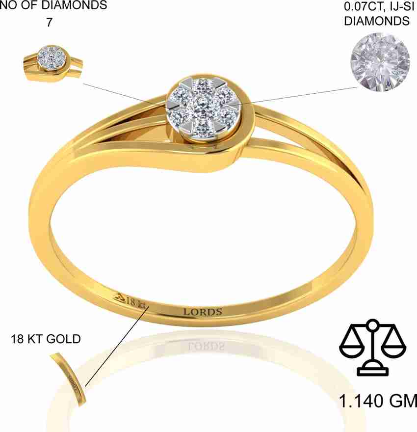 Diamond ring 18k price hotsell