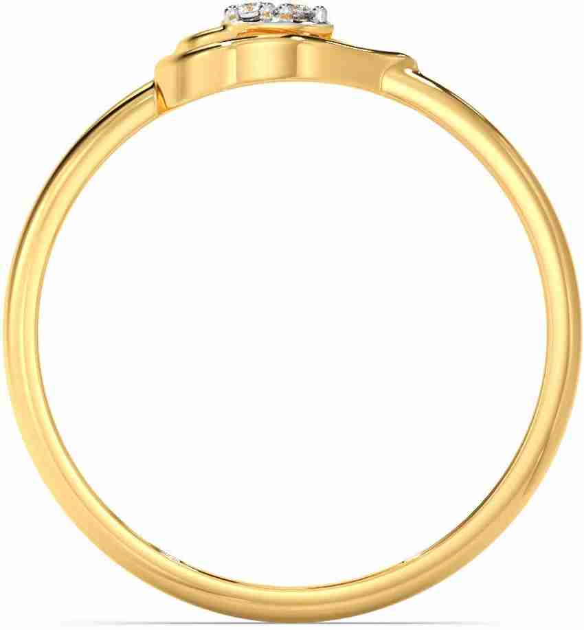 Candere by Kalyan Jewellers Diamond Ring 18kt Yellow Gold ring