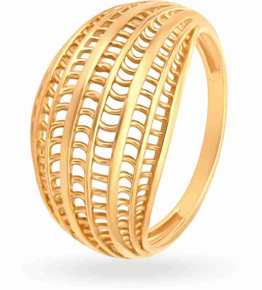 Tanishq gold ring clearance for girl with price