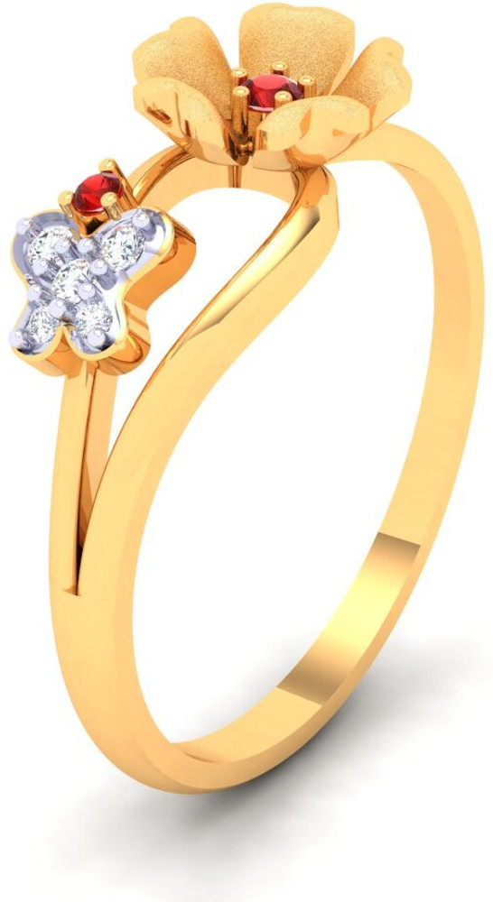 PC Chandra Jewellers Floral Design 22kt Yellow Gold ring Price in India Buy PC Chandra Jewellers Floral Design 22kt Yellow Gold ring online at Flipkart