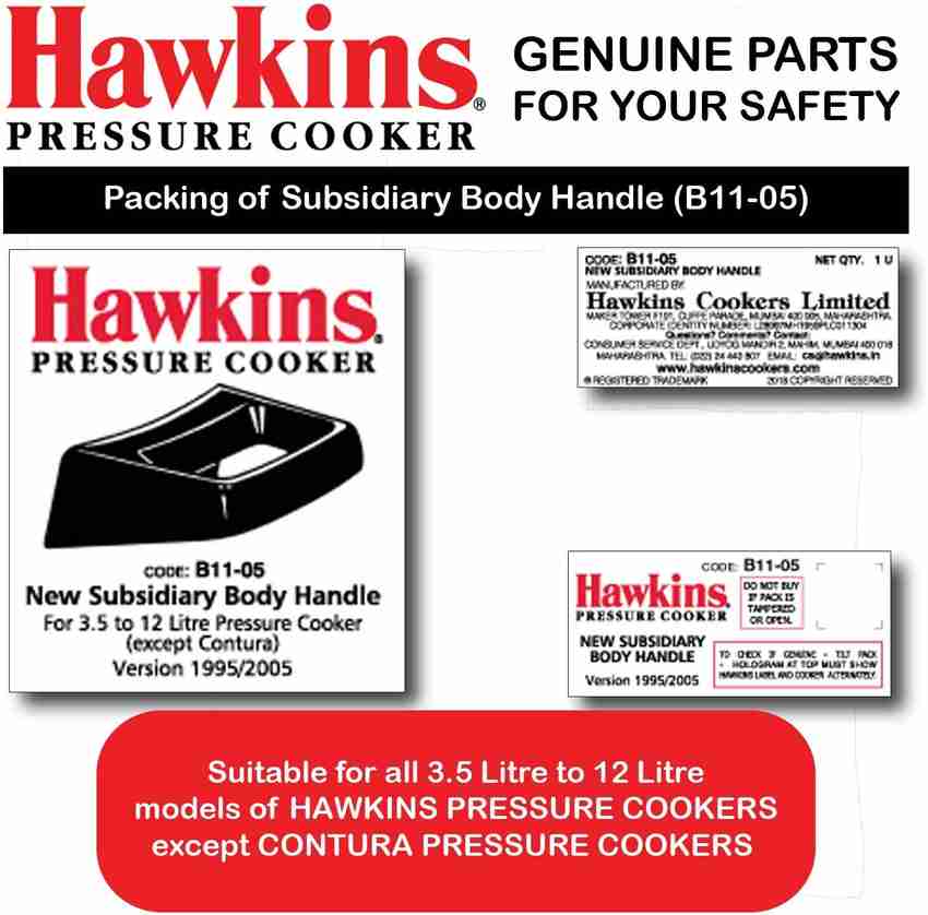 Hawkins pressure cooker body handle sales