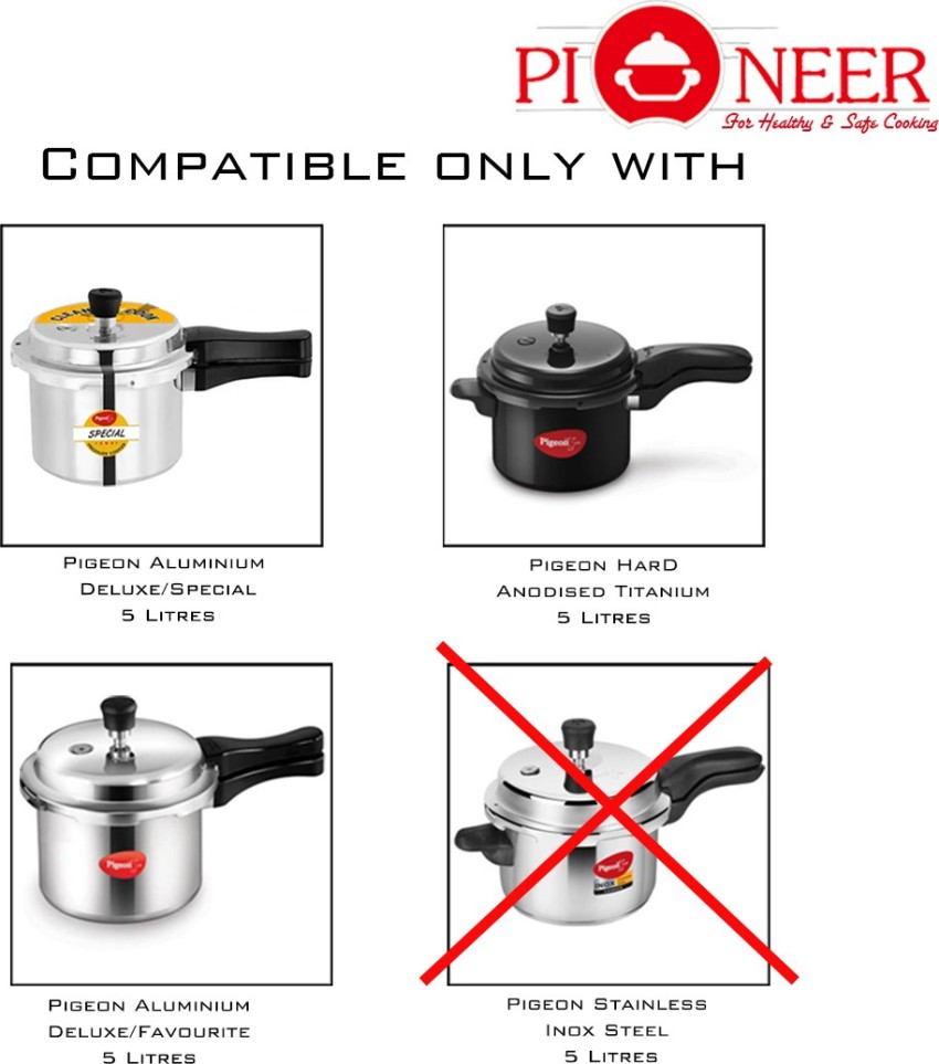 Pioneer Compatible with 5 Litre Pigeon Outer Lid Pressure Cooker